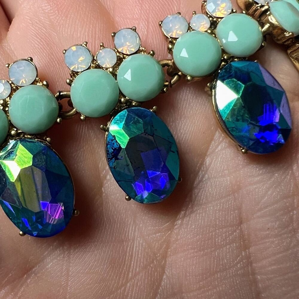 J. Crew | Iridescent Rhinestone Statement Necklace - Picture 11 of 14